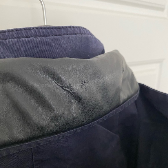 Burberry Navy Anorak with Removable Hood size 12 - Picture 7 of 13